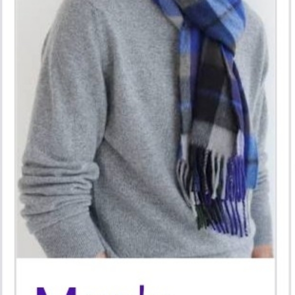 LAMSWOOL SCARF. PURE NEW WOOL.MADE IN ITALY.DRY CLEAN ONLY. MEN'S. - Picture 1 of 5